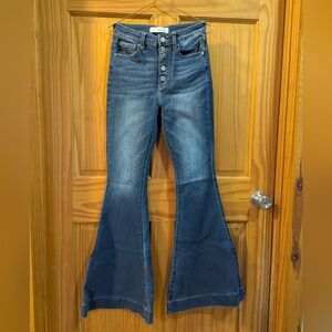 KanCan Dark Blue Flare Jeans